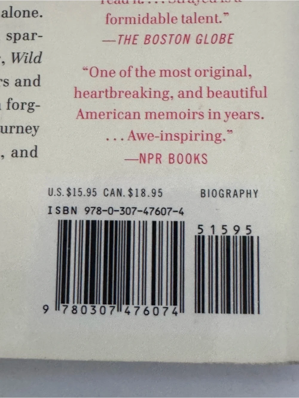 Wild from lost to found on the pacific crest trail by Cheryl Strayed Paperback